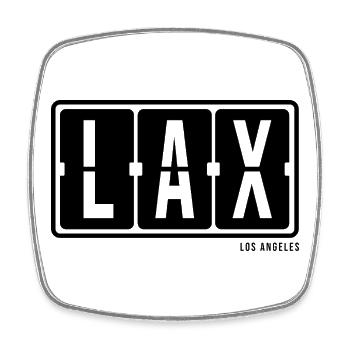 Los Angeles LAX, City Souvenir Tasche, Hoodie, Cap - Viereckiger Kühlschrankmagnet - Weiß - Vorne