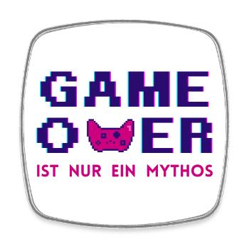 Game Over Mythos Dark Retro Pixel - Viereckiger Kühlschrankmagnet - Weiß - Vorne