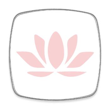 Lotus Flower Lotus Flowers Pastel Flower Blossom Yoga - Square fridge magnet - white - Front