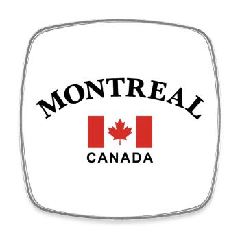 Montreal, Kanada - Viereckiger Kühlschrankmagnet - Weiß - Vorne