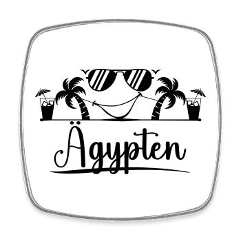 Aeggpten - Viereckiger Kühlschrankmagnet - Weiß - Vorne