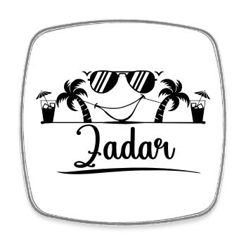 Zadar - Square fridge magnet - white - Front
