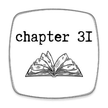 chapter 31 Birthday - Square fridge magnet - white - Front