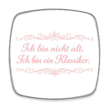 Ich bin nicht alt Klassiker - Viereckiger Kühlschrankmagnet - Weiß - Vorne