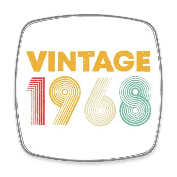 Vintage 1988 Graphic Logo - Square fridge magnet - white - Front