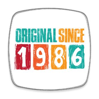 Original depuis 1986 - Magnet carré - blanc - Devant