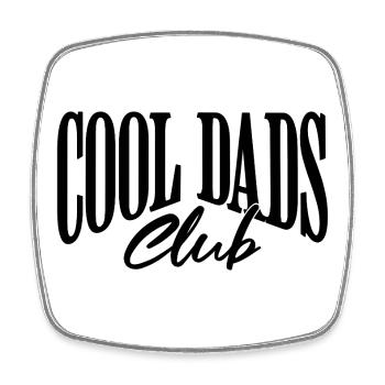 Club des papas cool - Magnet carré - blanc - Devant