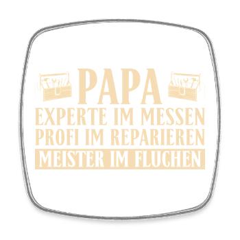 Handwerker Papa - Lustiges Heimwerker Vatertag - Viereckiger Kühlschrankmagnet - Weiß - Vorne