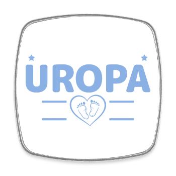 Befördert zum Uropa 2027 – Babyparty Geschenk - Viereckiger Kühlschrankmagnet - Weiß - Vorne