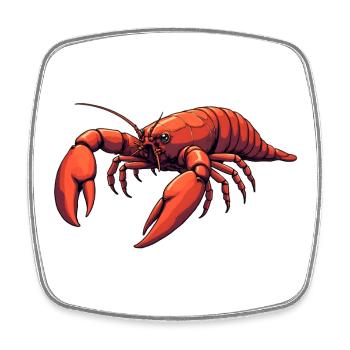 Lobster - Square fridge magnet - white - Front