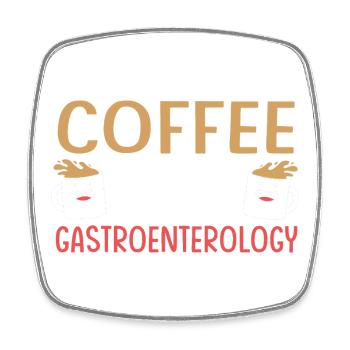 Gastro-entérologie - Magnet carré - blanc - Devant