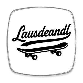 Lausdeandl - Viereckiger Kühlschrankmagnet - Weiß - Vorne