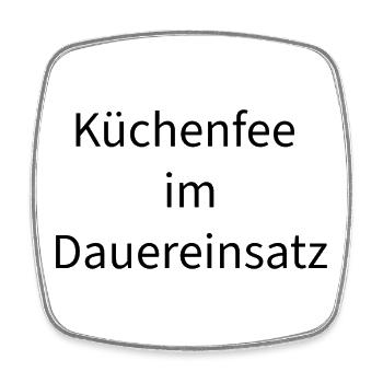 Kleine Naschkatze - Viereckiger Kühlschrankmagnet - Weiß - Vorne
