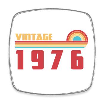 50 Jahre alter Schul-Tee Geboren 1976 - Viereckiger Kühlschrankmagnet - Weiß - Vorne