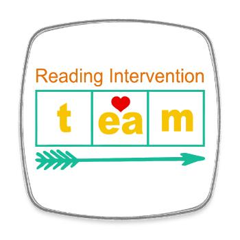 Reading Intervention Team Emblem - Viereckiger Kühlschrankmagnet - Weiß - Vorne