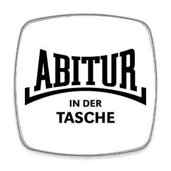Abitur – In Der Tasche (Abiturient Abi Konkav B) - Viereckiger Kühlschrankmagnet - Weiß - Vorne