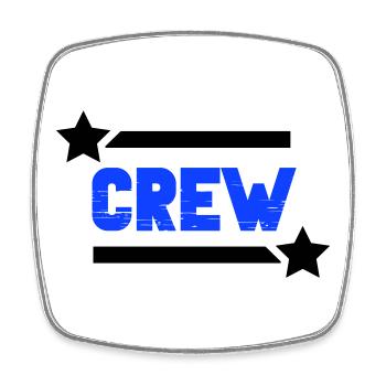 crew_-2- - Magnet carré - blanc - Devant