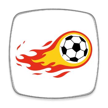 Maillot de supporter Football Allemagne Allemagne Komet - Magnet carré - blanc - Devant
