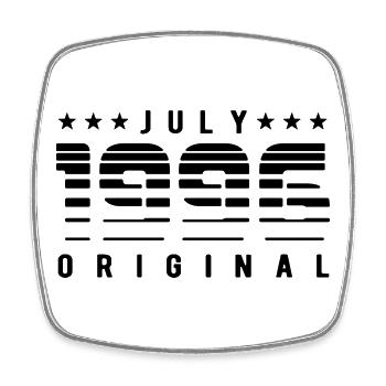 Original Limited Edition July 1996 Birthday - Square fridge magnet - white - Front