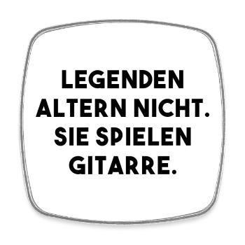 Gitarre Legende - Viereckiger Kühlschrankmagnet - Weiß - Vorne