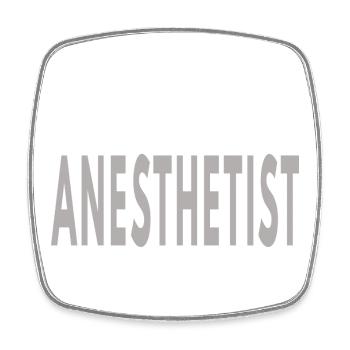 Don pour futur étudiant infirmière anesthésiste CRNA - Magnet carré - blanc - Devant