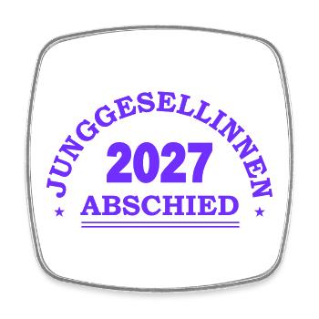 Junggesellinnen 2027 Abgeschlossen - Viereckiger Kühlschrankmagnet - Weiß - Vorne