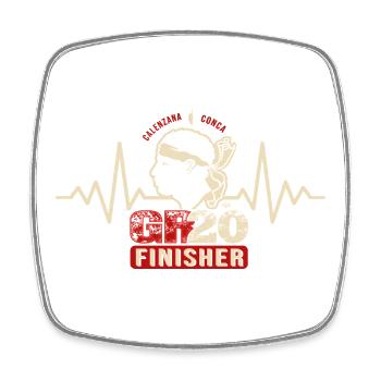 GR20 Finisher randonnée Corse cadeau randonneur - Magnet carré - blanc - Devant