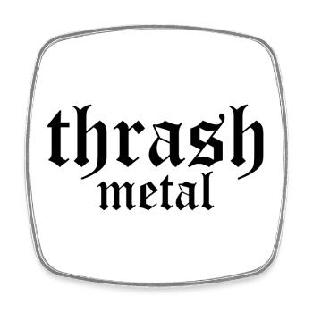 Thrash metal - Magnet carré - blanc - Devant