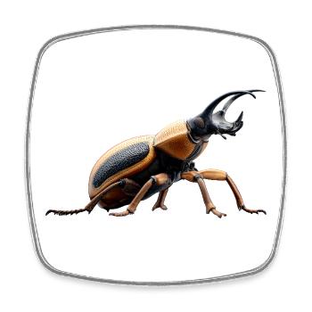 Maikäfer Süßer Hirschkäfer Nashornkäfer Insekten - Square fridge magnet - white - Front