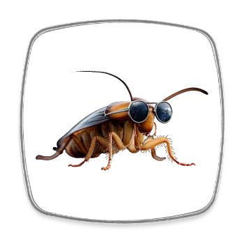 cafards insectes cafards cafards cafards - Magnet carré - blanc - Devant