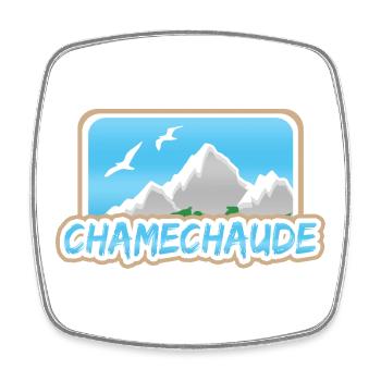 Geschenk für Chamechaude - Viereckiger Kühlschrankmagnet - Weiß - Vorne