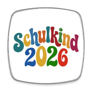 Schoolchild 2026 | School enrollment | First Year - Square fridge magnet - white - Front