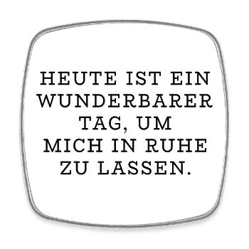 Ruhe Design - Viereckiger Kühlschrankmagnet - Weiß - Vorne