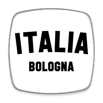 BOLOGNA Italia Italy Italien - Square fridge magnet - white - Front