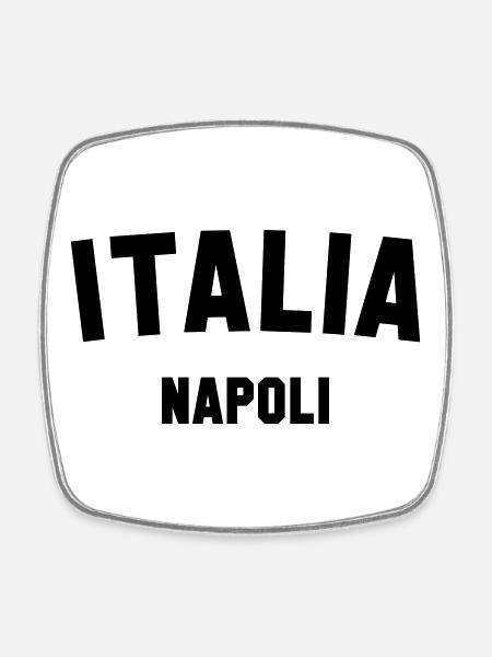 NAPLES Napoli Italia Italy Italy - Square fridge magnet - white