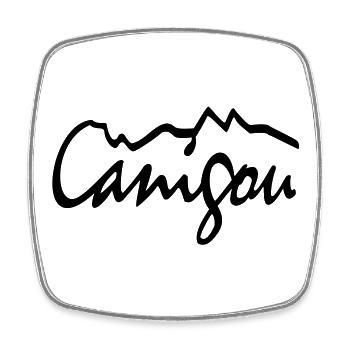 Canigou - Viereckiger Kühlschrankmagnet - Weiß - Vorne