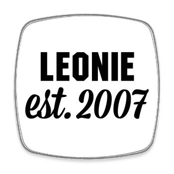 Leonie est 2007 - Viereckiger Kühlschrankmagnet - Weiß - Vorne