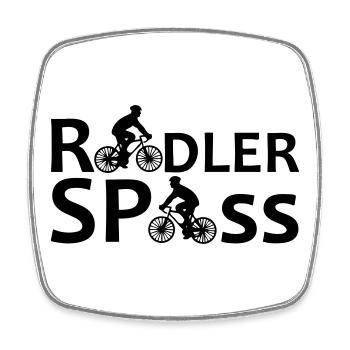 Radler Spaß Fahrrad Radfahrer Rad Fun Geschenk - Viereckiger Kühlschrankmagnet - Weiß - Vorne