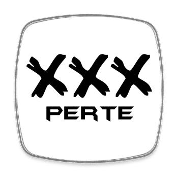 XXX - perte - Magnet carré - blanc - Devant