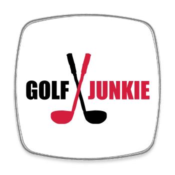 golf - Square fridge magnet - white - Front