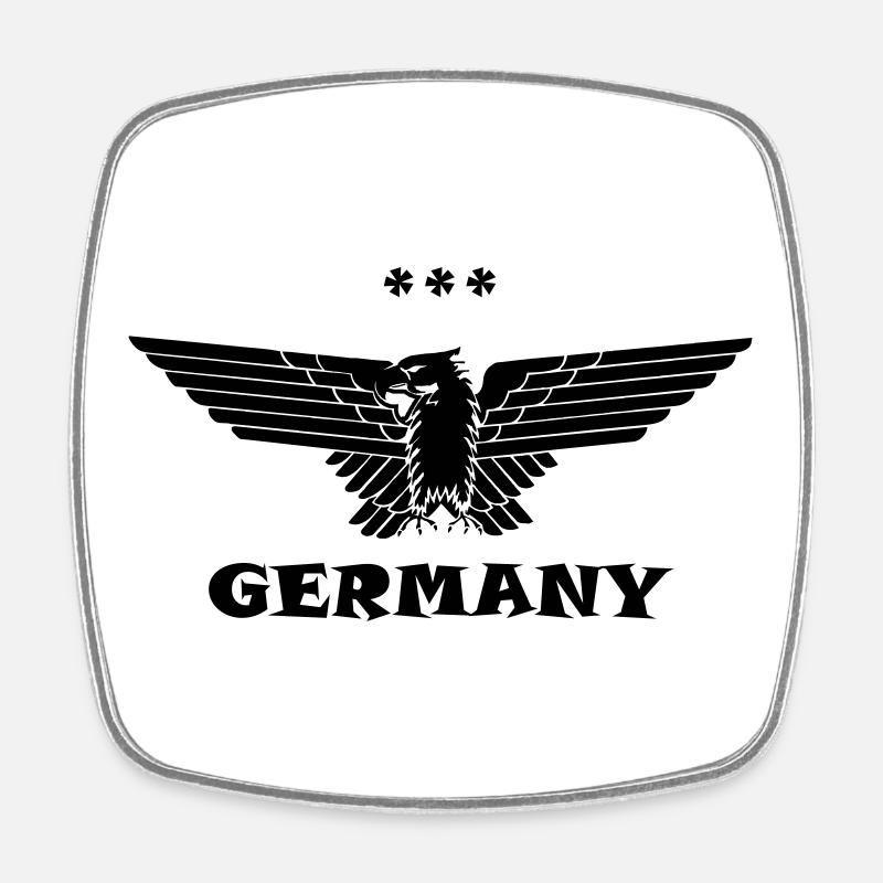 Germany Eagle Germany black - Square fridge magnet - white