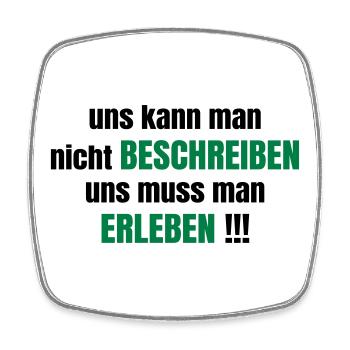 Freundschaft - Viereckiger Kühlschrankmagnet - Weiß - Vorne