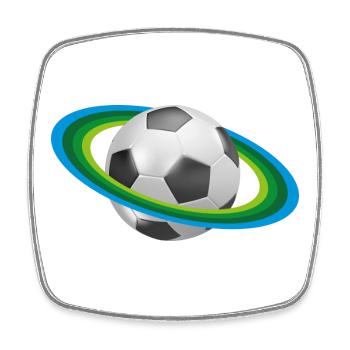 Fußball Ringe, Soccer, - Viereckiger Kühlschrankmagnet - Weiß - Vorne