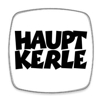 Hauptkerle Schwaben Schwäbisch - Viereckiger Kühlschrankmagnet - Weiß - Vorne