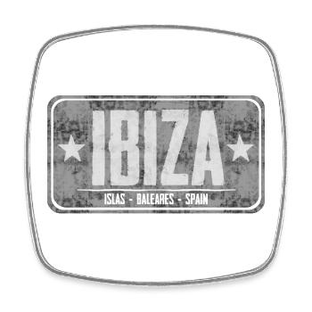Conception de la destination de l’île d’Ibiza - Magnet carré - blanc - Devant
