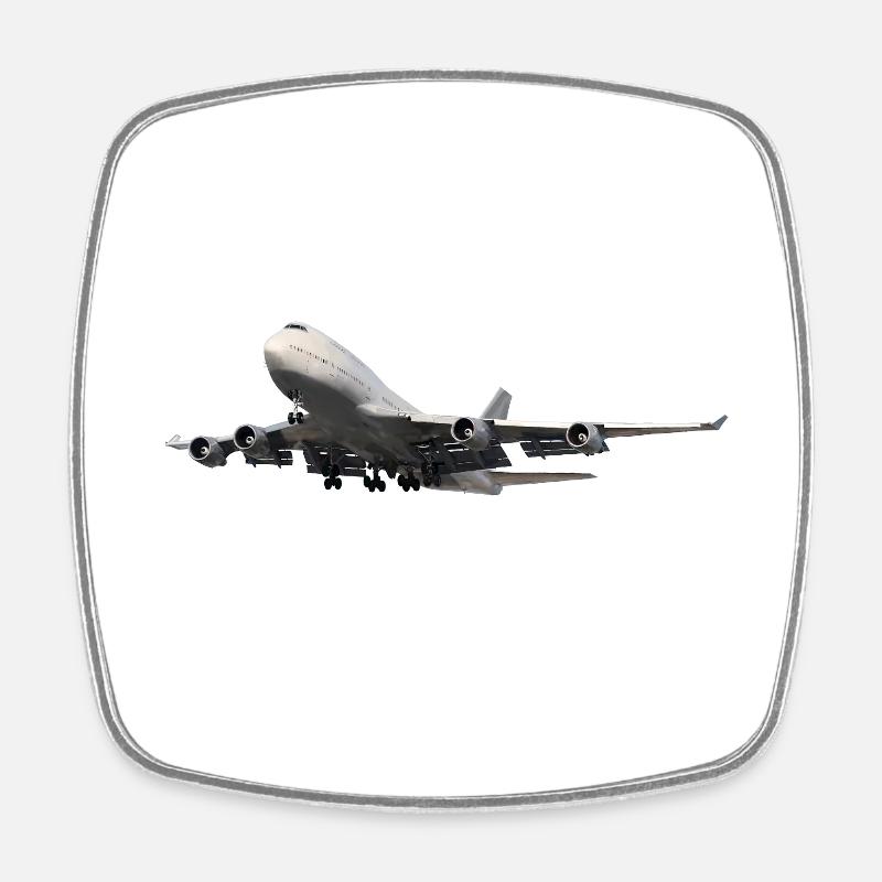 Jumbo-Jet - Square fridge magnet - white