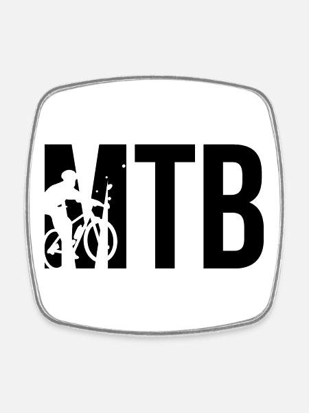 MTB - Viereckiger Kühlschrankmagnet - Weiß