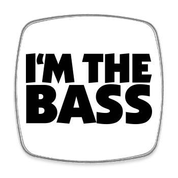 I'm the Bass 2 (FR) - Magnet carré - blanc - Devant