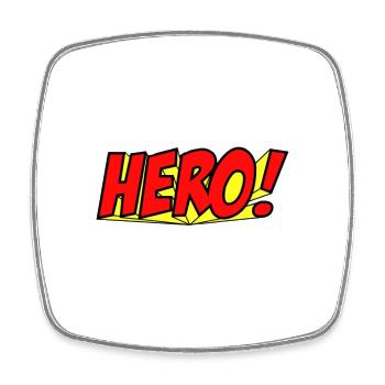 Superhelden Comics Geschichte Illustration - Viereckiger Kühlschrankmagnet - Weiß - Vorne