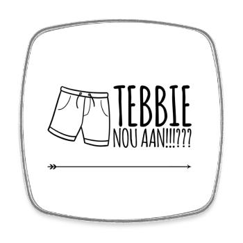 Motif géométrique abstrait pour les tenues de soirée - Magnet carré - blanc - Devant